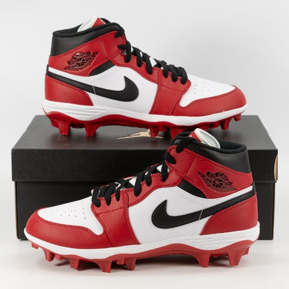 Air Jordan 1 TD Mid \'Chicago\' 2023 FJ6805-106 Football Cleats size 9 - 14